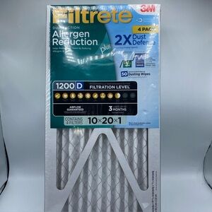 Filtrete 3M Dual-Action Micro Allergen Plus 2X Dust Defense Filter (4 Pk.)
